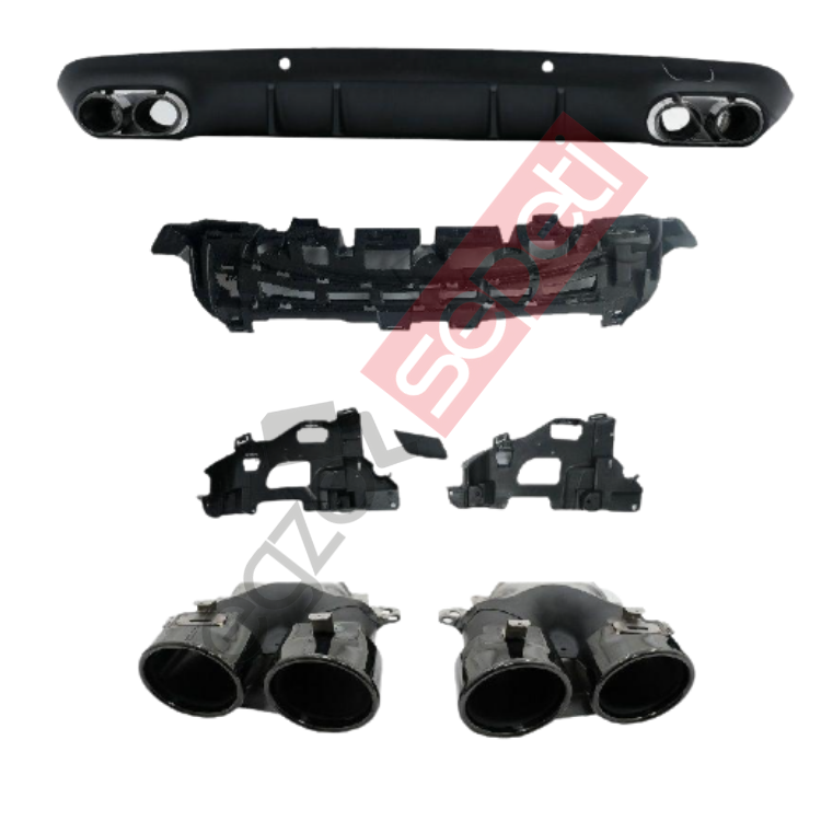 Mercedes W257 DİFÜZÖR+EGSOZ CLS53 AMG SİYAH EGSOZ