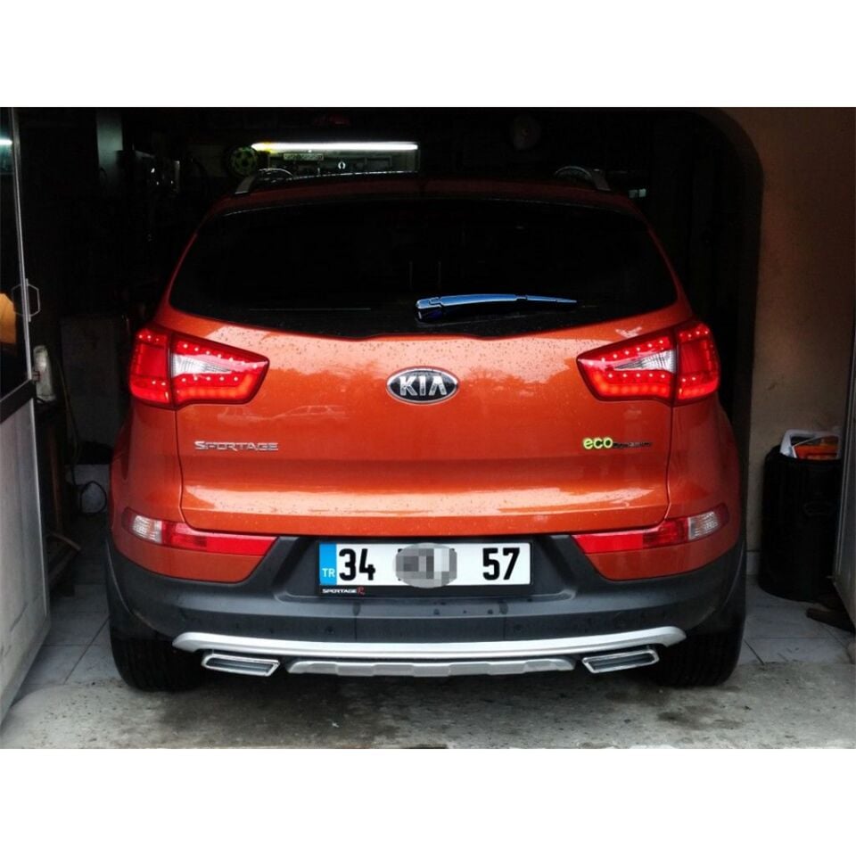 Kia Sportage Ön Tampon Altı Ve Arka Çift Çıkış Difüzör Seti
