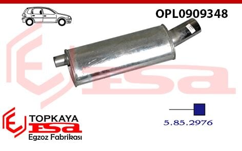 Opel Astra F Gt Arka Susturucu 1.6İ / 1.8İ 16V 1991 > 1995