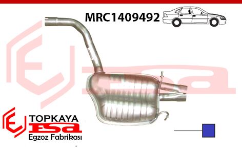 Mercedes C200 W204 Kasa Arka Susturucu Borulu Benzinli Birleşik Çatal 2010 > …