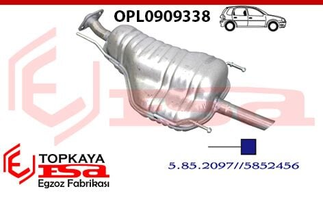 Opel Astra G Hb Arka Susturucu 1.6İ / 2.0İ Baskılı 1998 > 2004