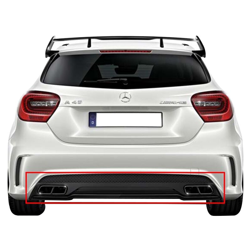 Mercedes A Serisi A45 AMG Difüzör Ve Egzoz Uçları İthal