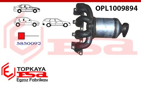 Opel Astra G 1.4İ / 1.6İ Katalitik Konverter Euro 4 2003 > 2004