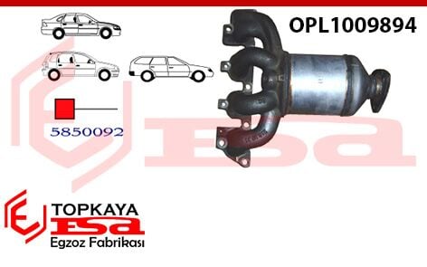 Opel Astra G 1.4İ / 1.6İ Katalitik Konverter Euro 4 2003 > 2004