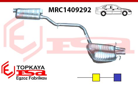 Mercedes C200 W204 Kasa Benzinli Arka Ve Orta Susturucu Birleşik Çıkış 2010 > …