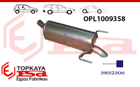 Opel Astra H 1.3 / 1.7 Cdti Arka Susturucu 2004 > 2009