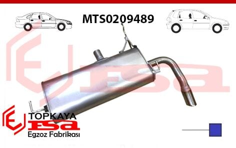 Mitsubishi Lancer Arka Susturucu Borulu 1.6 2011 > …