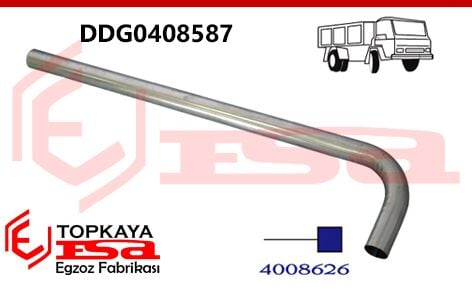 Dodge As 600 Çıkış Borusu (L) 1966-87