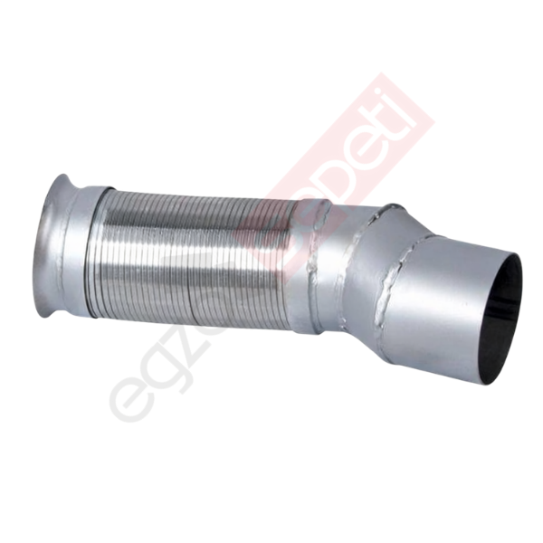 Mercedes Actros Boru, Egzoz Ön, E6, 9604901020 Ø127 Inox, Spiral (P),