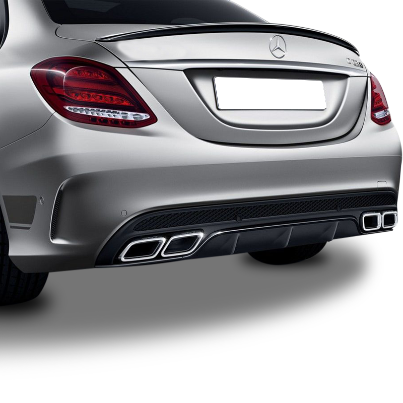 Mercedes C Serisi W205 Bagaj Üstü Piano Black Spoiler