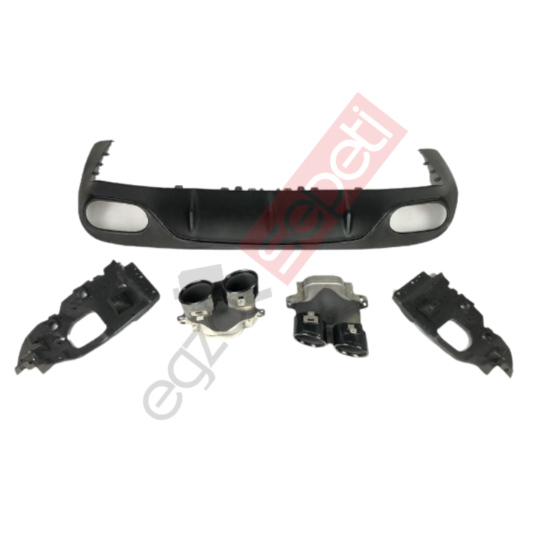 Mercedes C238 DİFÜZÖR SİYAH ÇITA / SİYAH EGSOZ E53 COUPE