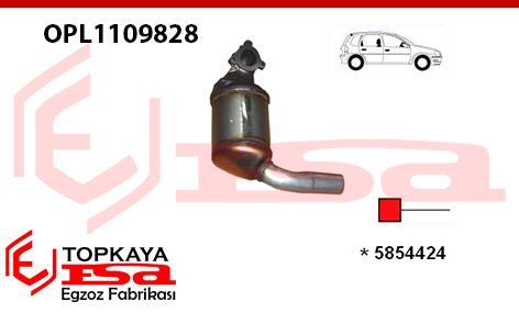 Opel Corsa C / Fiat Linea 90 Hp 1.3 Jtd / Fiat Doblo / Fiat İdea / Fiat Panda 2 / Fiat Punto 2 / Opel Tigra 1.3 Cdti Tr Katalitik Konverter Yerine Ön Susturucu 2003 > 2006