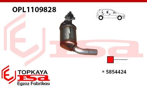 Opel Corsa C / Fiat Linea 90 Hp 1.3 Jtd / Fiat Doblo / Fiat İdea / Fiat Panda 2 / Fiat Punto 2 / Opel Tigra 1.3 Cdti Tr Katalitik Konverter Yerine Ön Susturucu 2003 > 2006