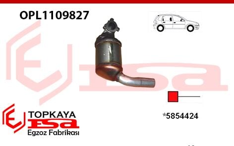 Opel Corsa C 1.3 Cdti / Td Katalitik Konverter Euro 2 2003 > 2004