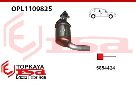 Opel Corsa C 1.3 Cdti / Td Katalitik Koverter Euro 3 2003 > 2004