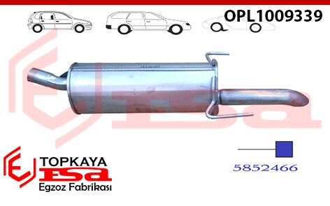 Opel Astra H 1.7 / 1.9 Cdti Arka Susturucu Borulu 2004 > 2009