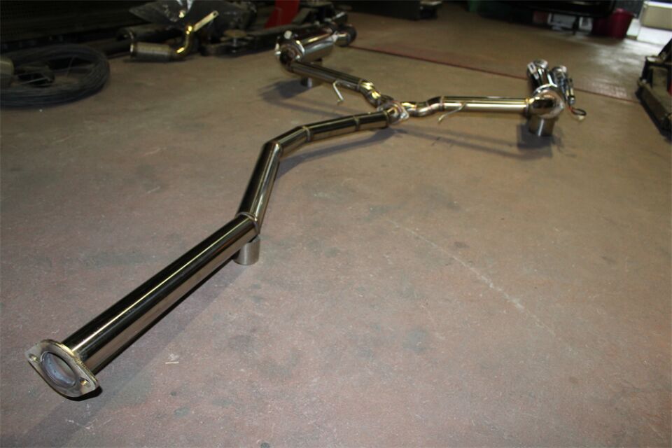 Honda Civic Fc5 / Fk7 Benzinli Krom Flanşlı Çift Varex 60 mm Krom Borular Ve İthal Karbon Akrapoviç Egzoz Uçları