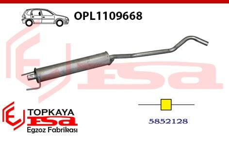 Opel Corsa C 1.0İ 12V Orta Susturucu Borulu 2000 > ...
