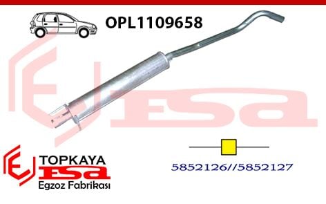 Opel Corsa C 1.2 / 1.4İ 16V Orta Susturucu Borulu 2000 > ...