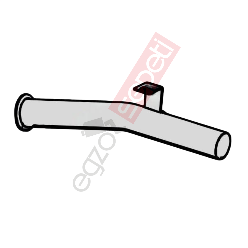 Daf LF55  Boru, Egzoz Ön, E2, 1401710 Daf LF55 Ø76,2 Alusi,