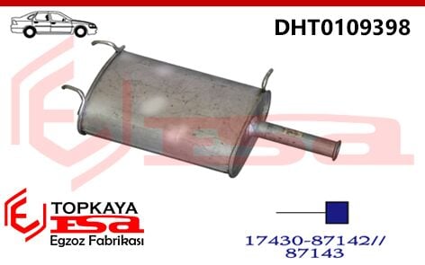 Daihatsu Applause Arka Susturucu 1.6İ 16V 1989 > 2001