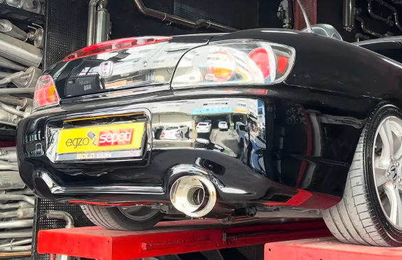 HONDA S2000 KROM FLANŞLI VAREX VE KROM 60 MM BORULAR