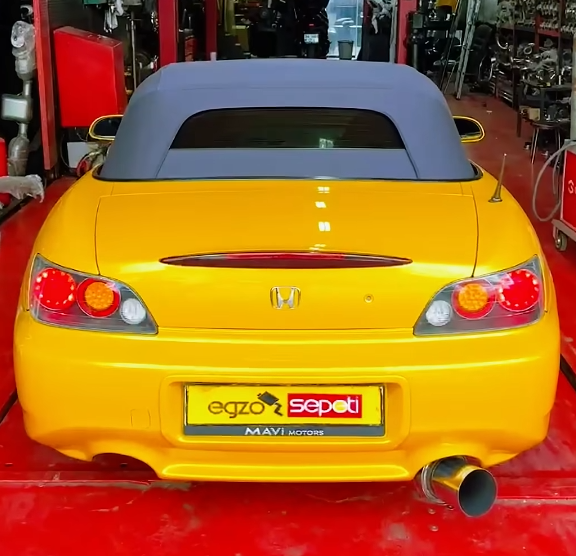 HONDA S2000 KROM FLANŞLI VAREX VE KROM 60 MM BORULAR