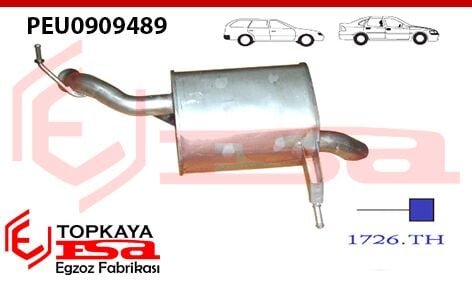 Peugeot 407 1.6 / 2.0 Hdi Dsl Arka Susturucu Borulu 2004 > ...