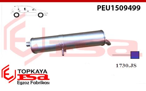 Peugeot 308İ 1.6 Vti Arka Susturucu 2010 > 2013