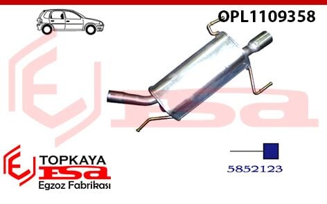 Opel Corsa C Arka Susturucu 1.4 / 1.6İ 16V 2000 > ...