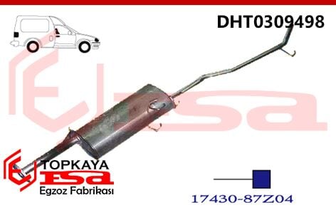 Daihatsu Hi-Jet Kamyonet Arka Susturucu Borulu 1992-94