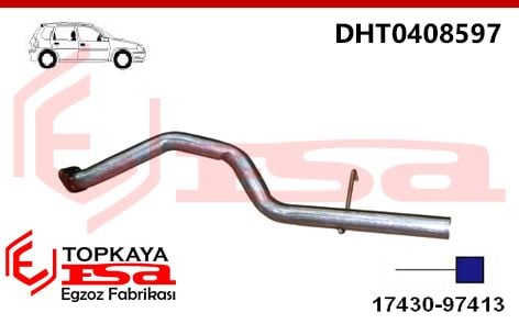 Daihatsu Sırıon 1.0/1.2İ 16V Çıkış Borusu 1998-2001