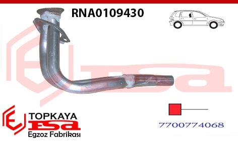 Renault R11 Flash Ön Boru 1.7 1986 > 1989