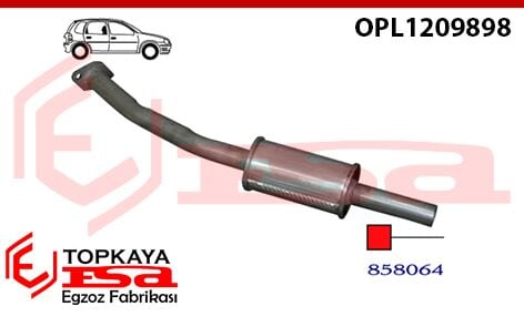 Opel Tigra Ön Borulu Susturucu 1994 > 1997
