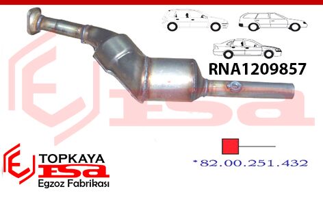 Renault Megane 2 1.6İ Katalitik Konverter Euro 4 Metal 2005 > 2008