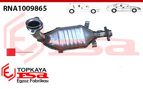 Renault Clio 2 Symbol 1.4 Çift Müşürlü Katalitik Konverter Euro 3 Metal 2001 > 2006