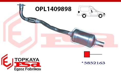 Opel Combo 1.7 DTi Ön Boru Susturucu Spırallı 2001 > 2004