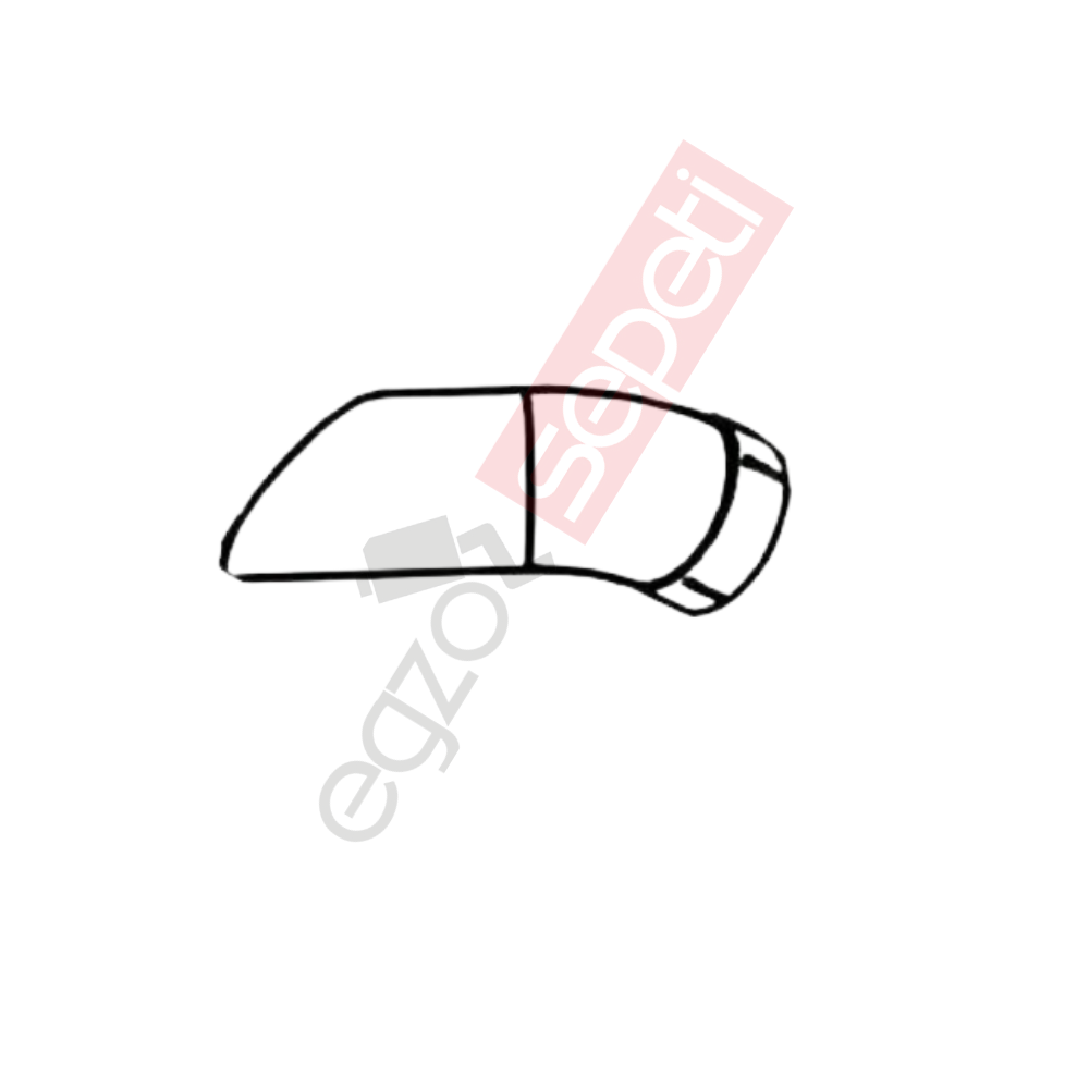 Mercedes Citaro Boru, Egzoz Çıkış, E3, 6284923104 Mercedes Citaro Ø101,6 Alusi,