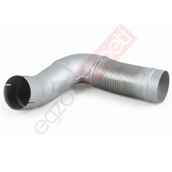 Mercedes Actros Boru, Egzoz Ön, E3, 9484901719 Ø127 Alusi, Spiral (P),