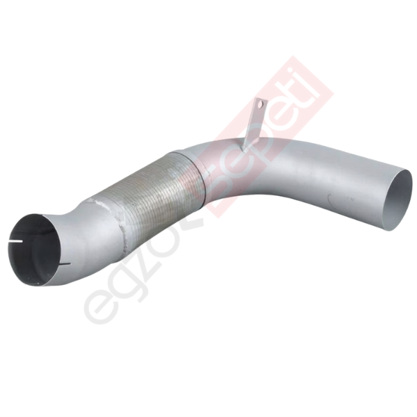 Mercedes Actros Boru, Egzoz Ön, E3, 9484901819 Ø127 Alusi, Spiral (P),