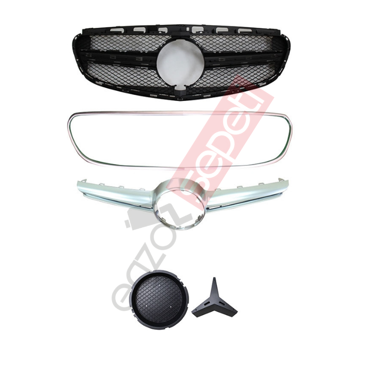 Mercedes W212 LCI E63 MAT KROM/SİYAH PANJUR 14-ON