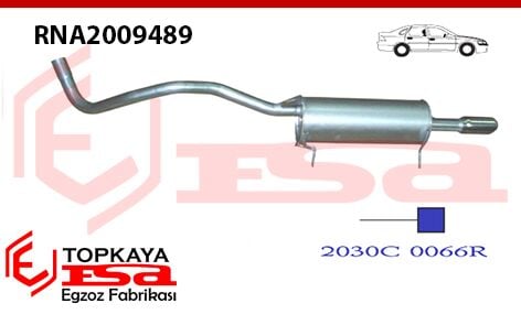 Renault Fluence 1.6 Dci 130 Hp Arka Susturucu Borulu 2011 > 2015