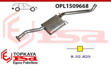 Opel Omega A Orta Susturucu Borulu 1.8 / 2.0İ Sw 1986 >1994