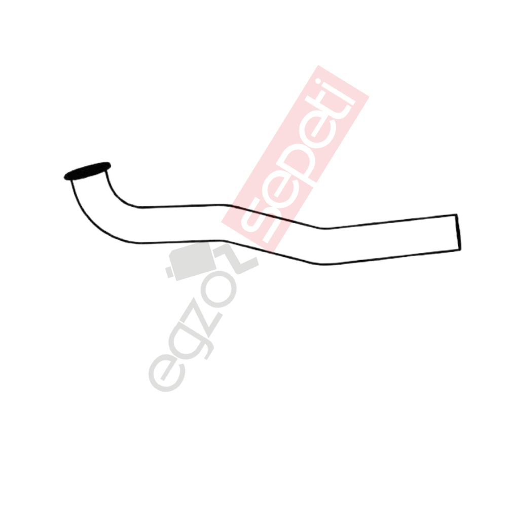 Daf LF45 Boru, Egzoz Ön, E3, 1406160 Daf LF45 Ø88,9 Alusi,