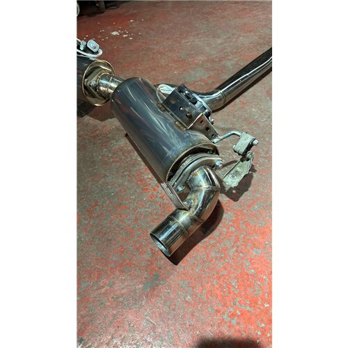 Mazda Rx8 1.3 Arka Sag Ve Sol Krom Flanşlı Aktif Çift Varex, 76 mm Spor Susturucu Özel 80 CM, 76 mm Krom Borular