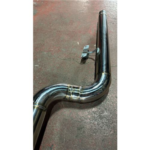 Mazda Rx8 1.3 Arka Sag Ve Sol Krom Flanşlı Aktif Çift Varex, 76 mm Spor Susturucu Özel 80 CM, 76 mm Krom Borular