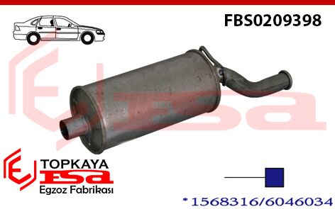 Ford Taunus 2.0 Arka Susturucu 1976 > 1983