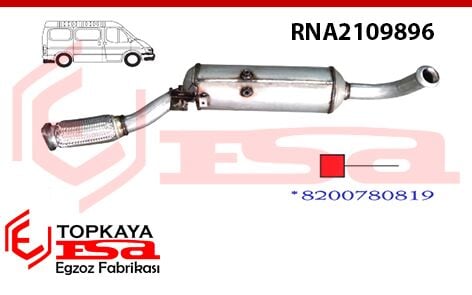 Renault Traffic 2.0 Td Dizel Partilül Filtre Yerine Spiralli Susturucu 2012 > 2015