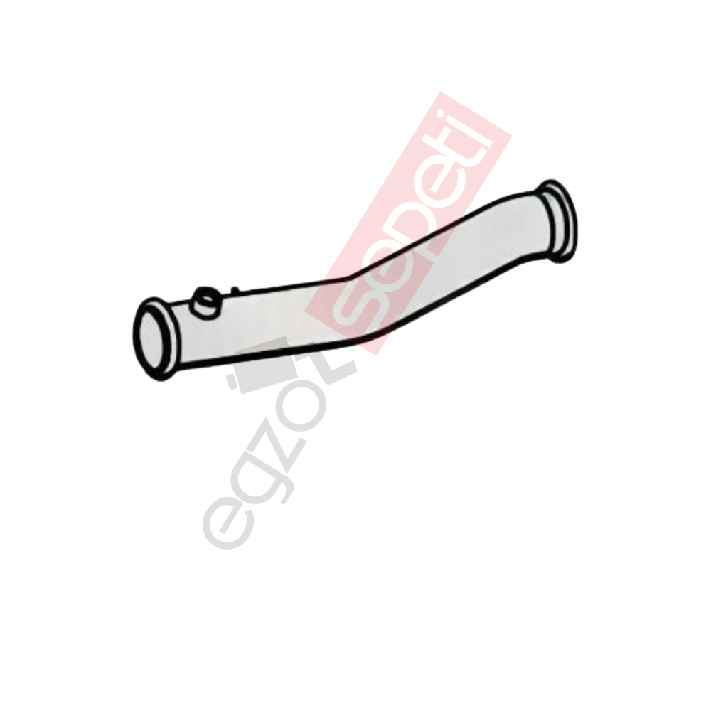 Daf LF45 Boru, Egzoz Ön, E5, 1409385 Daf LF45 Ø88,9 Inox,