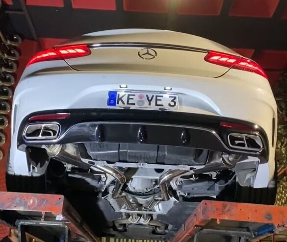 Mercedes S450 3.0 Çift Krom Flanlış Varex Ve Komple Krom 60 mm Borular